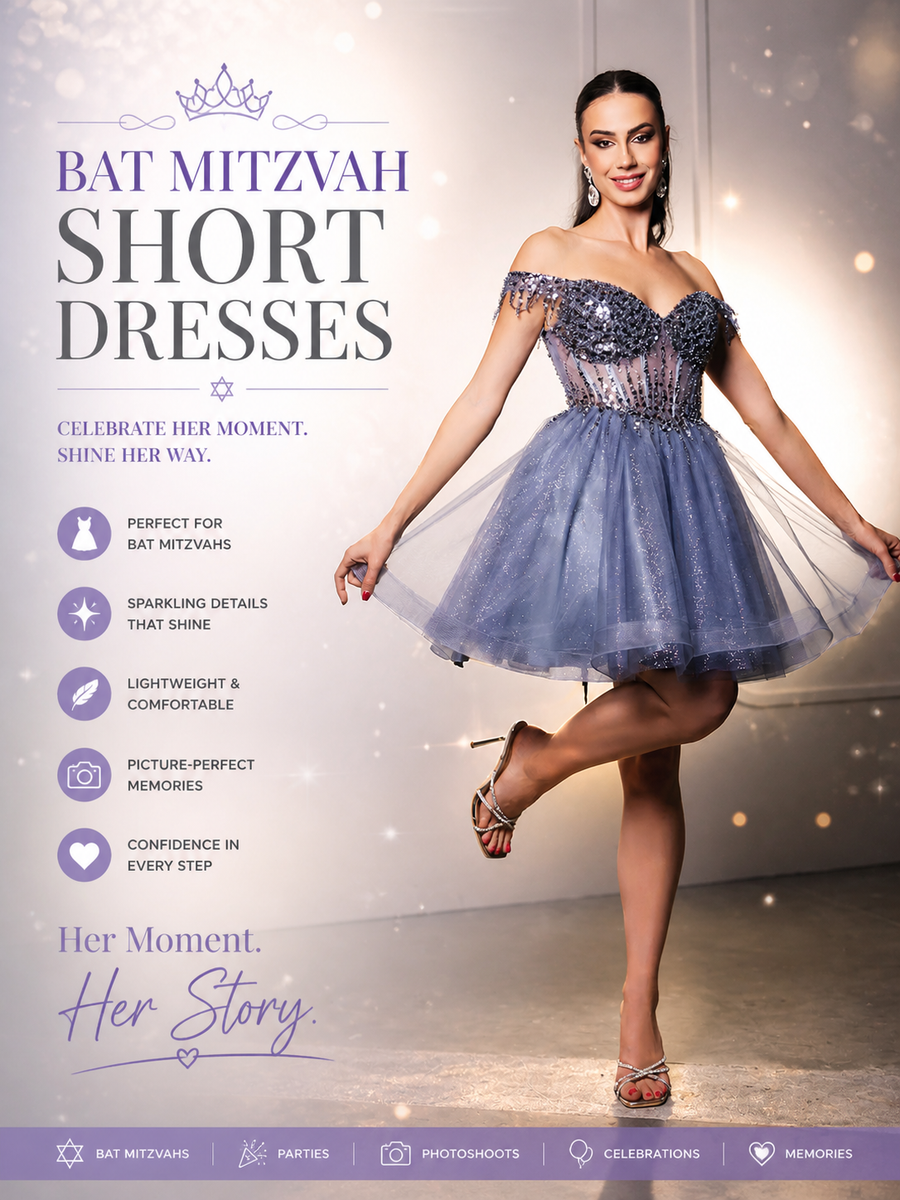 Bat Mitzvah Short Dresses - LA Merchandise, Inc.