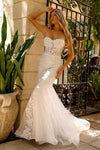Load image into Gallery viewer, Wholesale Bridal Dress Sweetheart Beaded Mermaid Gown By LAASU081B