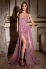 Load image into Gallery viewer, LA Merchandise LAR252 Shimmering A-line Pageant Gown - PINK - Dress LA Merchandise