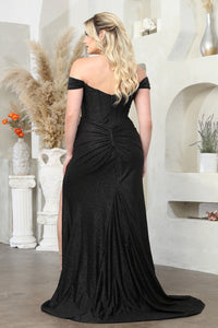 LA Merchandise LA2027 Simple Stretchy Off-Shoulder Corset Bodice Gown - - Dress LA Merchandise
