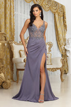 Load image into Gallery viewer, LA Merchandise LA2028 Spaghetti Strap Lace Appliqued Prom Dress - VICTORIAN LILAC - Dress LA Merchandise