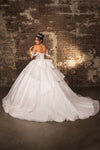 Load image into Gallery viewer, LA Merchandise LA281 Off-Shoulder Quinceañera Gown with Rhinestone Corset Bodice