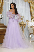 Load image into Gallery viewer, LA Merchandise LA8073 Removable Sleeves A-Line Tulle Semi Ball Gown - - Dress LA Merchandise