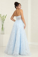 Load image into Gallery viewer, LA Merchandise LA8077 Strapless A-Line Sequin Gala Gown - - Dress LA Merchandise