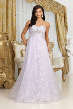 Load image into Gallery viewer, LA Merchandise LA8077 Strapless A-Line Sequin Gala Gown - LILAC - Dress LA Merchandise
