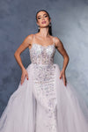 Load image into Gallery viewer, Wholesale Wedding Dress Sleeveless Beaded Bridal Gown By LA8146