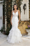 Load image into Gallery viewer, Wholesale Wedding Dress Plunging V-Neck Sequin Bridal Gown By LA8148