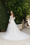 Load image into Gallery viewer, Wholesale Wedding Dress Detachable Long Sleeves Bridal Gown By LA8168