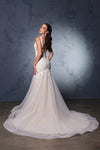 Load image into Gallery viewer, Wholesale Engagement Dress V-Neck Mermaid Sequin Bridal Gown By LA8181