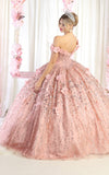 Load image into Gallery viewer, LA Merchandise LA192 Wholesale Off Shoulder Floral Quince Ball Gown - - LA Merchandise