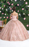Load image into Gallery viewer, LA Merchandise LA204 Detachable Cape Glitter Ball Quinceanera Gown - - LA Merchnadise