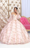 Load image into Gallery viewer, LA Merchandise LA206 Off Shoulder Puff Sleeves Quinceanera Ball Gown - - Dress LA Merchandise