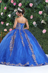 Load image into Gallery viewer, LA Merchandise LA230 Glitter Gold Beaded Quince Prom Gown - - LA Merchandise