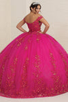 Load image into Gallery viewer, LA Merchandise LA252 Off-Shoulder Butterfly Applique Ball Gown - - LA Merchandise