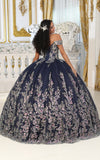 Load image into Gallery viewer, La Merchandise LA228 Multi Off Shoulder Lace Applique Quince Ball Gown - - Dress LA Merchnadise