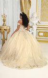 Load image into Gallery viewer, La Merchandise LA232 Butterfly Wholesale Off Shoulder Quince Ball Gown - - LA Merchnadise
