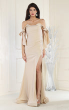 Load image into Gallery viewer, Sexy Off The Shoulder Evening Gown - LA1858 - CHAMPAGNE - LA Merchandise