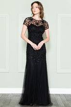 Load image into Gallery viewer, Plus Size Mother Of The Bride Dress - LAAIN002 - BLACK - LA Merchandise