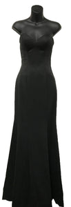 Long Strapless Strecthy Dress - LA7305 - Black - LA Merchandise