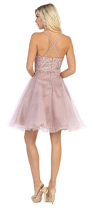 La Merchandise Short Homecoming Party Fit & Flare Dress - LA1658 - - Dresses LA Merchandise