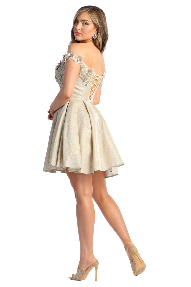 Homecoming Glitter Dress Graduation Bridesmaids Cocktail Short- LA1906 – LA  Merchandise, Inc