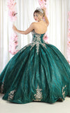 Load image into Gallery viewer, LA Merchandise LA179 Embroidered Strapless Corset Quinceanera Ball Gown - - LA Merchandise