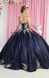 Load image into Gallery viewer, LA Merchandise LA179 Embroidered Strapless Corset Quinceanera Ball Gown - - LA Merchandise