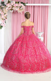 Load image into Gallery viewer, LA Merchandise LA183 Corset Off Shoulder Quinceanera Ball Gown - - LA Merchandise