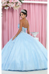 Load image into Gallery viewer, LA Merchandise LA188 Strapless Floral Quinceanera Dress - - Dress LA Merchandise