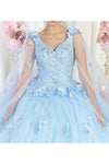 Load image into Gallery viewer, LA Merchandise LA199 Wholesale Sleeveless Floral Quinceanera Ball Gown - - LA Merchandise