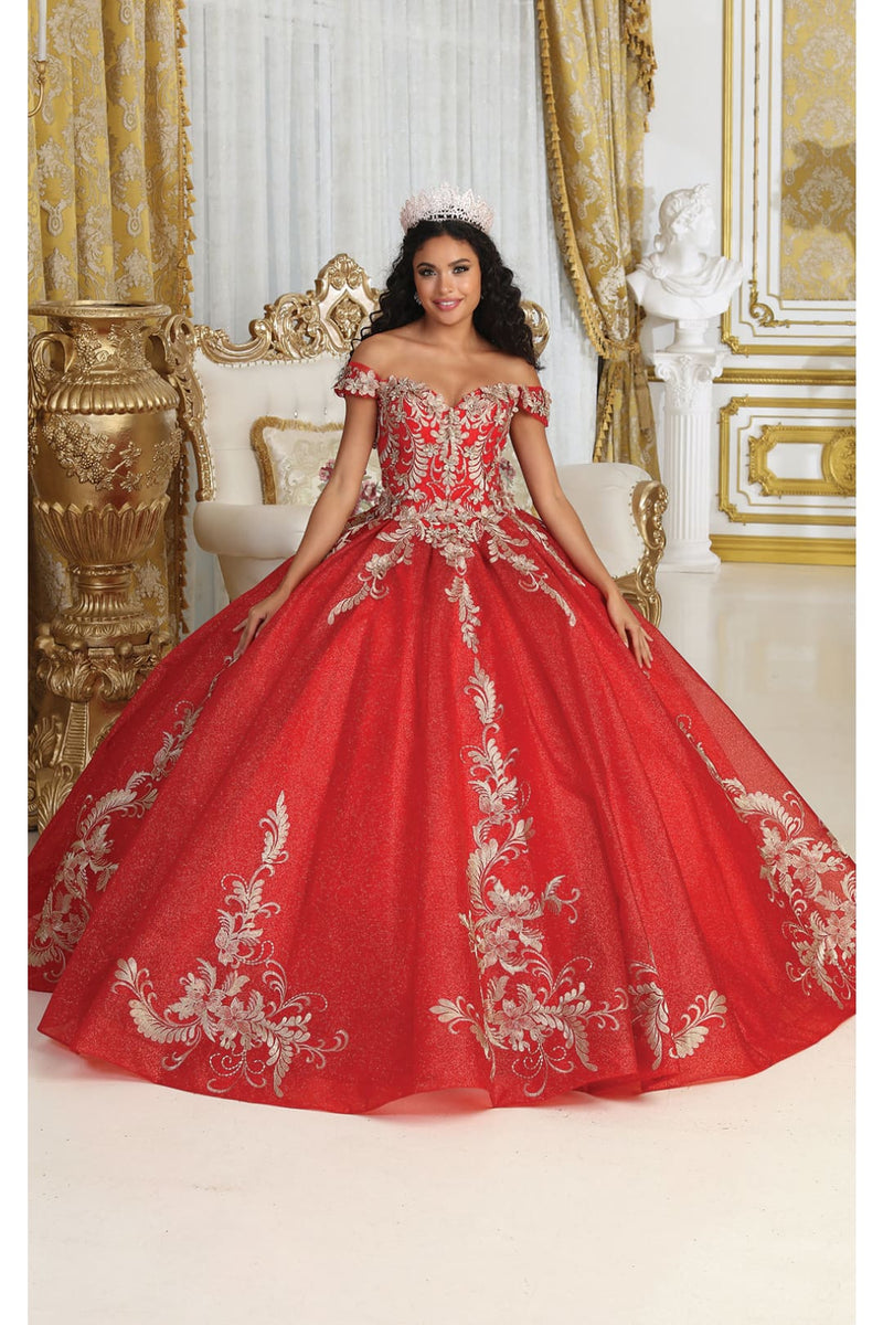 LA Merchandise LA219 Lace Applique Off Shoulder Quinceanera Gown  LA  Merchandise, Inc.