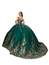Load image into Gallery viewer, LA Merchandise LA2CP3504 Off The Shoulder Train Ball Gown - - LA Merchandise