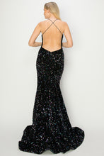 Load image into Gallery viewer, La Merchandise LA2CP3401 Sequined Backless Prom Dress - - LA Merchandise