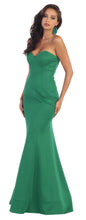 Load image into Gallery viewer, Long Strapless Strecthy Dress - LA7305 - Emerald Green - LA Merchandise