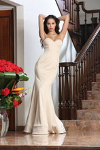 Load image into Gallery viewer, Long Strapless Strecthy Dress - LA7305 - Champagne - LA Merchandise
