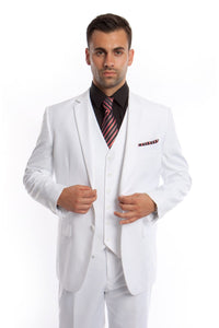 Modern Fit Suit LAM302SA - WHITE -04 - Mens Suits LA Merchandise