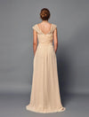 Load image into Gallery viewer, Wholesale Elegant Lace V-Neck A-Line Chiffon Mother of the Bride Long Gown by LADK315 - - Mother of the Bride Dresses LAD