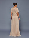 Load image into Gallery viewer, Wholesale Short Sleeve Embroidered Mother of the Bride Evening Gown by LADK318