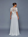 Load image into Gallery viewer, Wholesale Short Sleeve Embroidered Mother of the Bride Evening Gown by LADK318