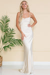 Cargar imagen en el visor de la galería, La Merchandise LAA6111 Long Simple Wholesale Satin Bridesmaids Gowns - - LAA