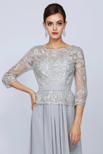Load image into Gallery viewer, LA Merchandise LAT634 3/4 Sleeve Demure Mother of the Bride Dress
