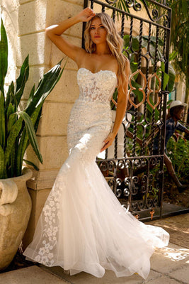 Wholesale Bridal Dress Sweetheart Beaded Mermaid Gown By LAASU081B