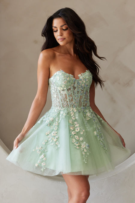 Wholesale Cocktail Sweetheart Strapless Homecoming Dress By LAABZ9024S