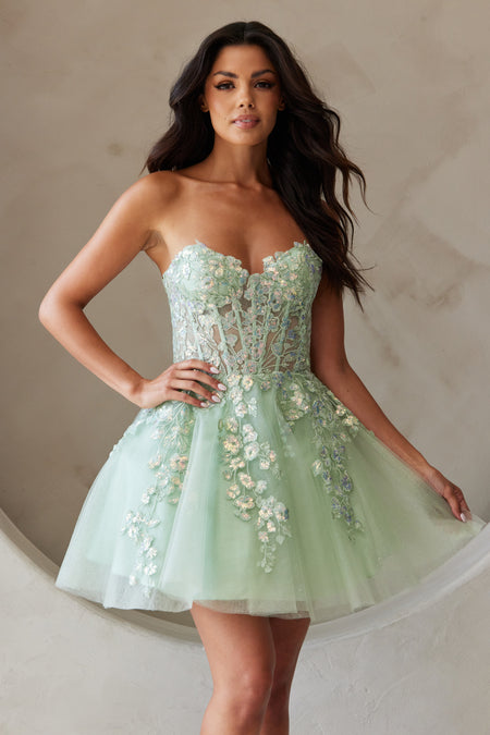 Wholesale Cocktail Sweetheart Strapless Homecoming Dress By LAABZ9024S