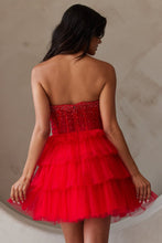 Load image into Gallery viewer, LA Merchandise LAABZ9999S Sweetheart Ruffle Layered Hoco Dress - - Dress LA Merchandise