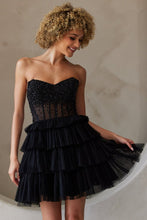 Load image into Gallery viewer, LA Merchandise LAABZ9999S Sweetheart Ruffle Layered Hoco Dress - - Dress LA Merchandise