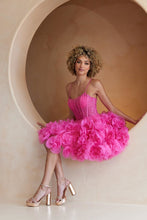 Load image into Gallery viewer, LA Merchandise LAASU083S Sleeveless Ruffle Pink Cocktail Dress - - Dress LA Merchandise