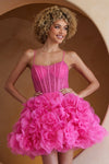 Load image into Gallery viewer, LA Merchandise LAASU083S Sleeveless Ruffle Pink Cocktail Dress - PINK - Dress LA Merchandise