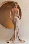 Load image into Gallery viewer, LA Merchandise LAAAG0110 Glitter Sweetheart High Slit Gala Gown - - Dress LA Merchandise