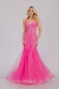 Wholesale Prom Dress V-Neck Beaded Mermaid Pageant Gown By LAA2120